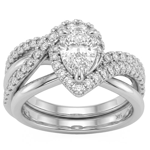 1.25ct 14K White Gold  Diamond Ring Size 6.5