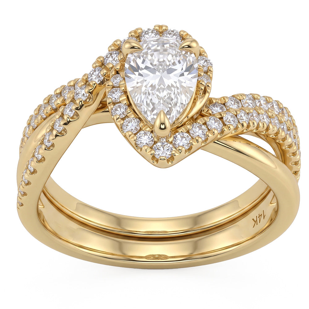 1.25ct 14K Yellow Gold  Diamond Ring Size 6.5