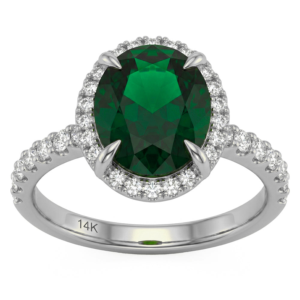 5.94ct 14K White Gold  Diamond Ring Size 6.5