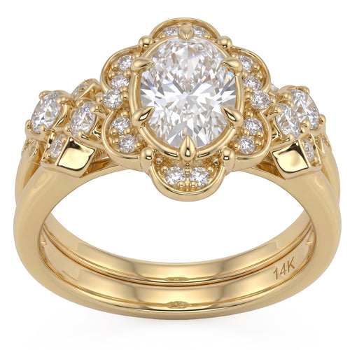 1.48ct 14K Yellow Gold  Diamond Ring Size 6.5
