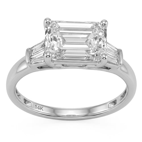 2.69ct 14K White Gold  Diamond Ring Size 6.5