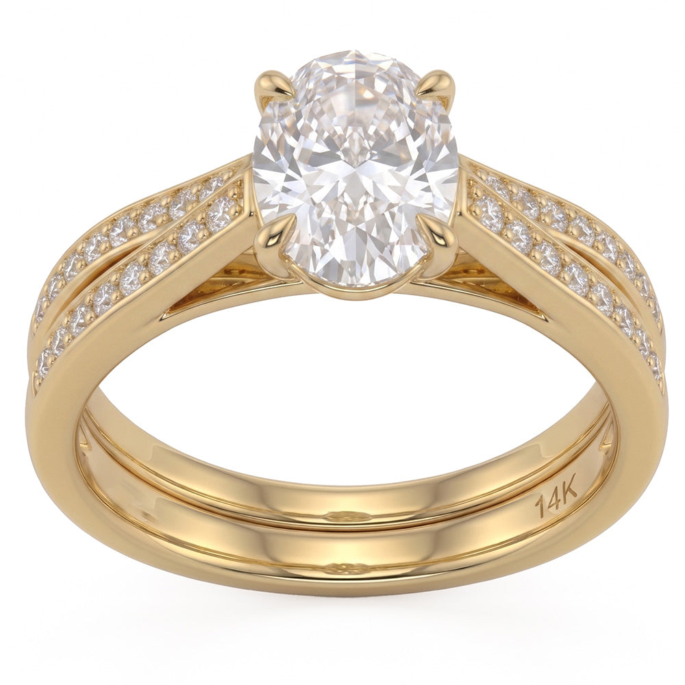 1.77ct 14K Yellow Gold  Diamond Ring Size 6.5