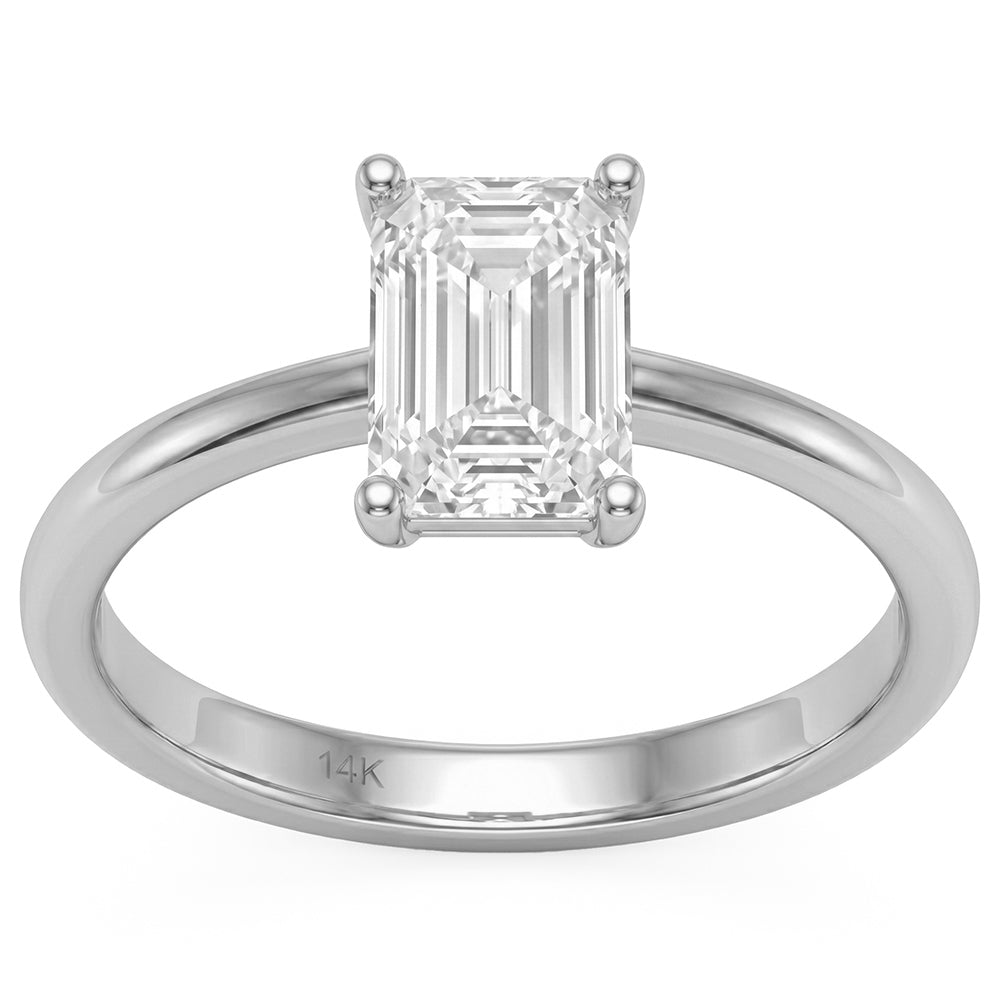 1.10ct 14K White Gold  Diamond Ring Size 6.5