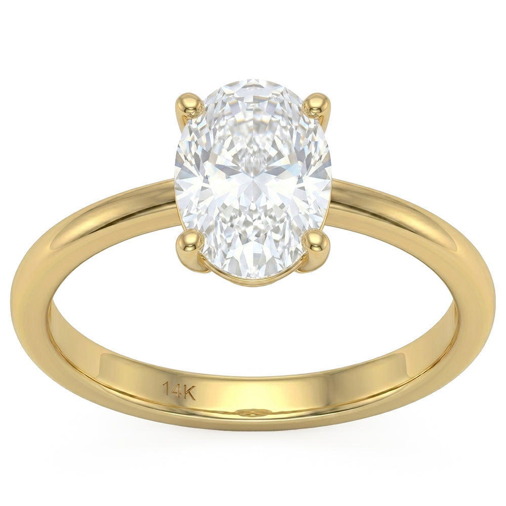 1.00ct 14K Yellow Gold  Diamond Ring Size 6.5