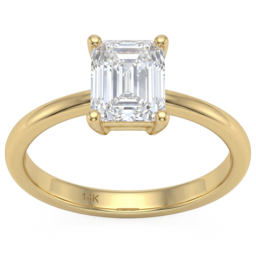 2.00ct 14K Yellow Gold  Diamond Ring Size 6.5