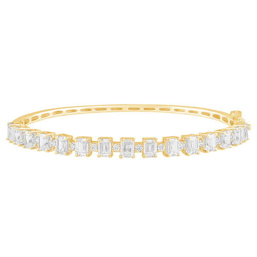 5.00ct 14K Yellow Gold  Diamond Bracelet 7