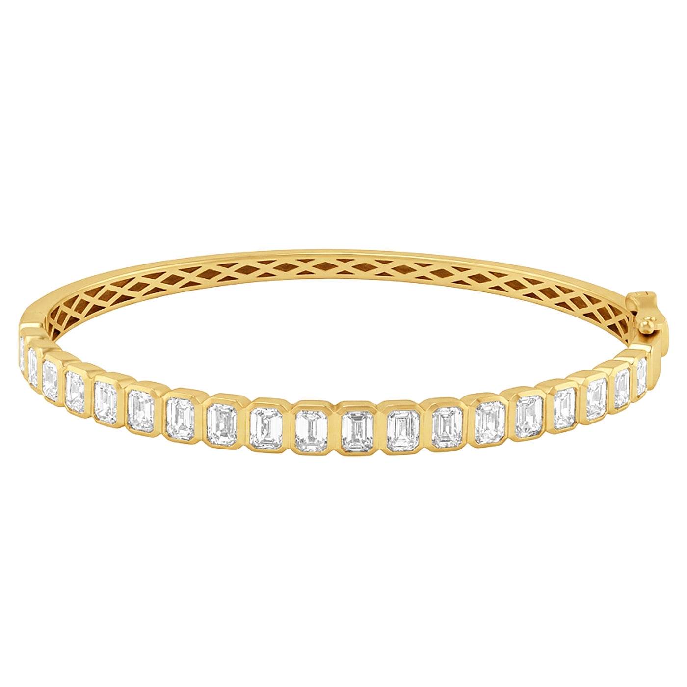 4.57ct 14K Yellow Gold  Diamond Bracelet 7