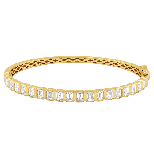 4.57ct 14K Yellow Gold  Diamond Bracelet 7