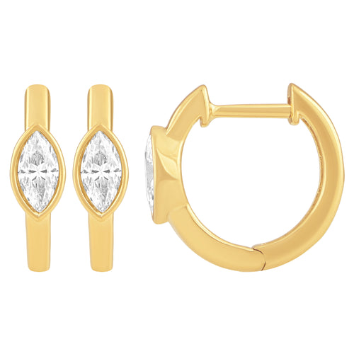 0.5ct 14K Yellow Gold  Diamond Earrings