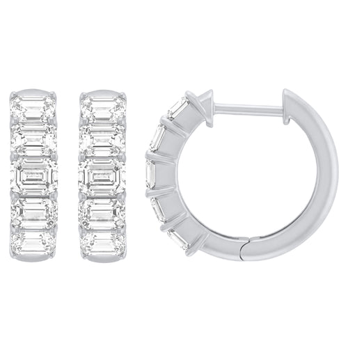 2.43ct 14K White Gold  Diamond Earrings