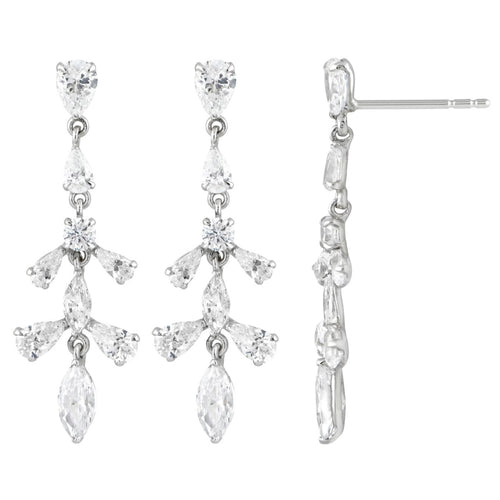 2.49ct 14K White Gold  Diamond Earrings