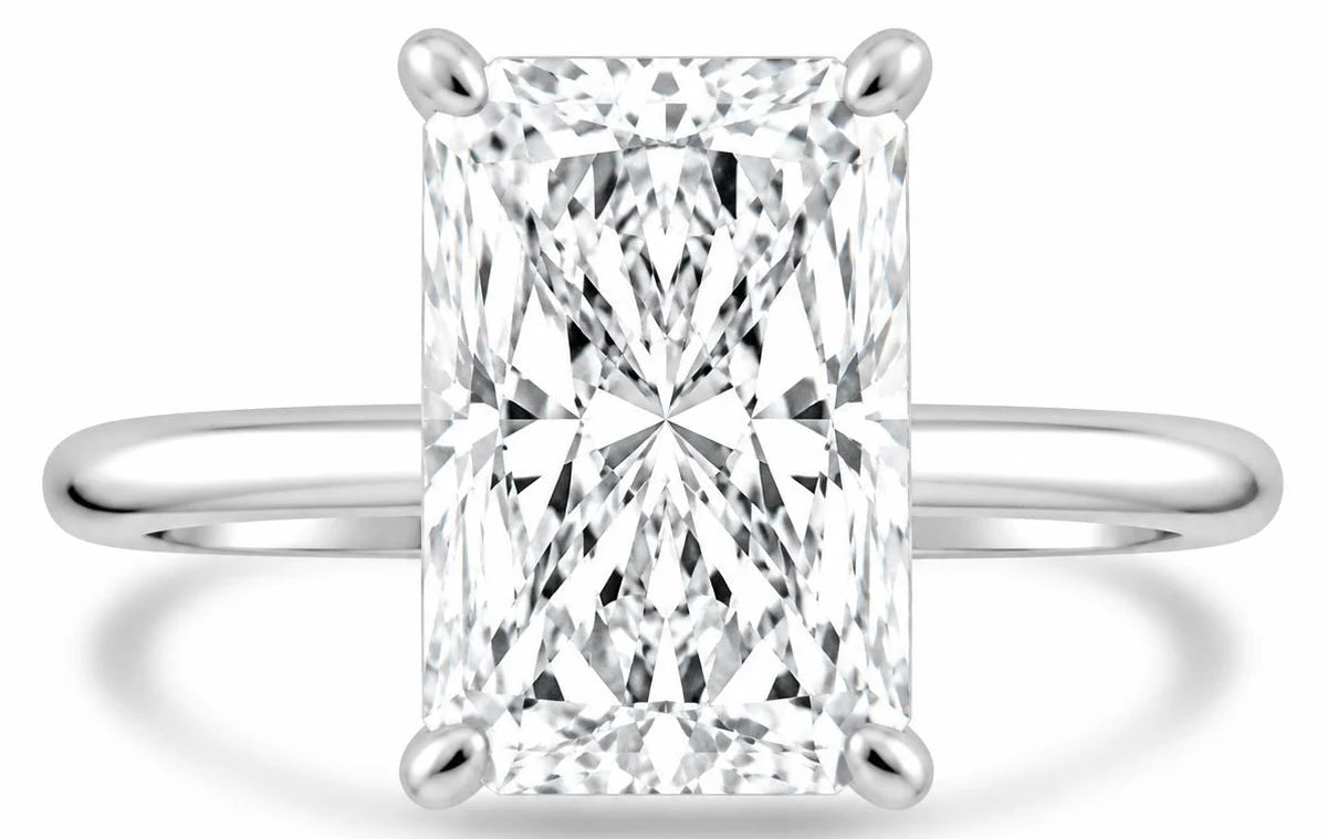 2.70ct 14K White Gold  Diamond Ring Size 6.5