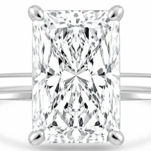2.70ct 14K White Gold  Diamond Ring Size 6.5